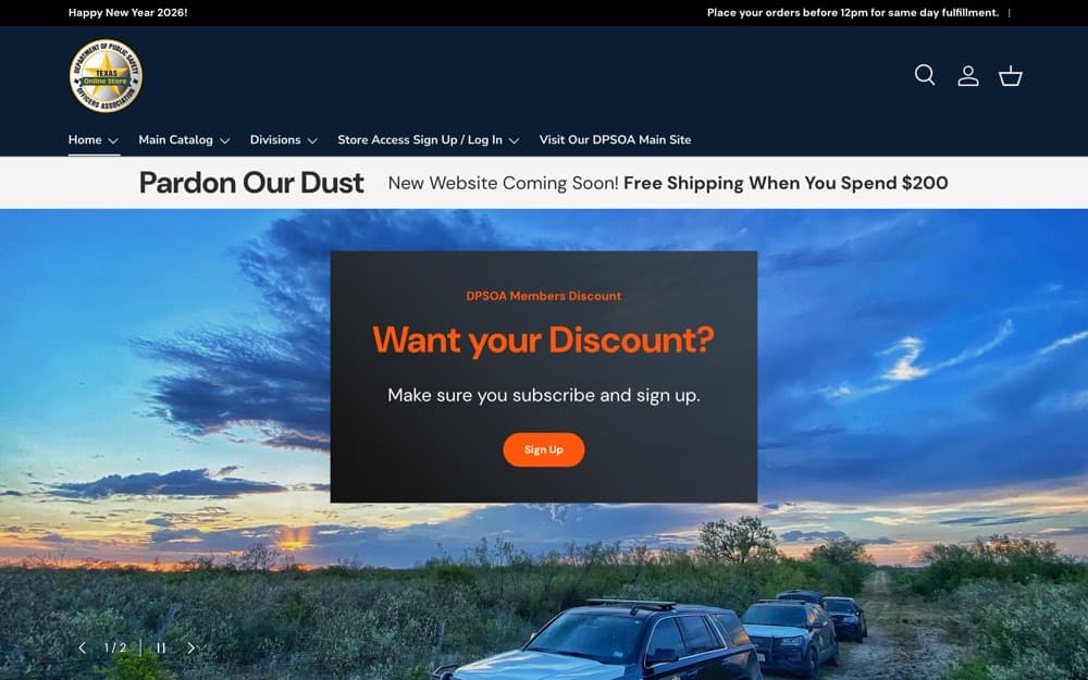 Preview of Texas DPSOA Store